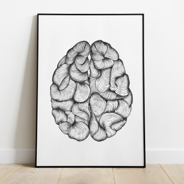 Plakat Mózg